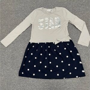 EPK Star cotton girl long sleeve dress